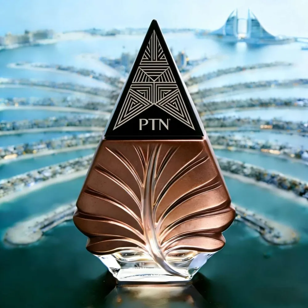 Light of Dubai Leaf Bronze - leaf shaped bronze copper Burj Al Arab theme perfume bottle